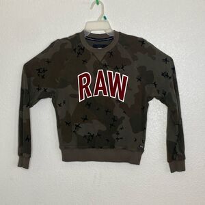 G-STAR RAW Women’s Boyfriend Fit Camo Sweatshirt Size M